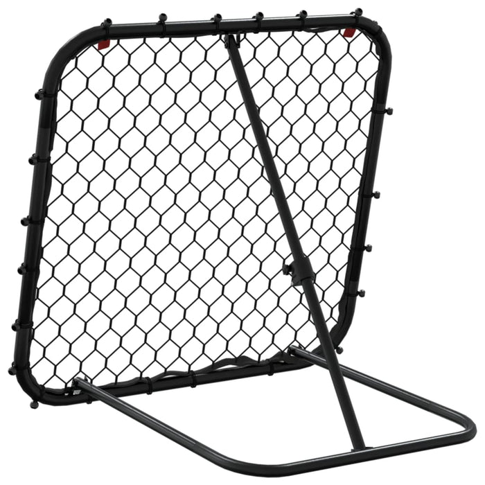 Rimbalzatore da Calcio Regolabile Nera 84x73x60-80 cm Acciaio 4007968