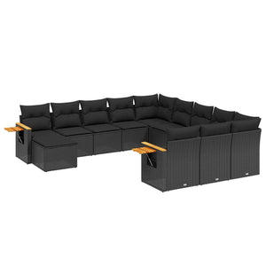 Set Divani da Giardino 11 pz con Cuscini in Polyrattan Nerocod mxl 88801