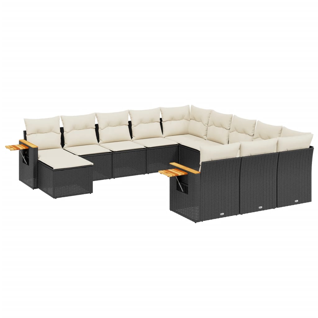 Set Divani da Giardino 11 pz con Cuscini in Polyrattan Nerocod mxl 116810