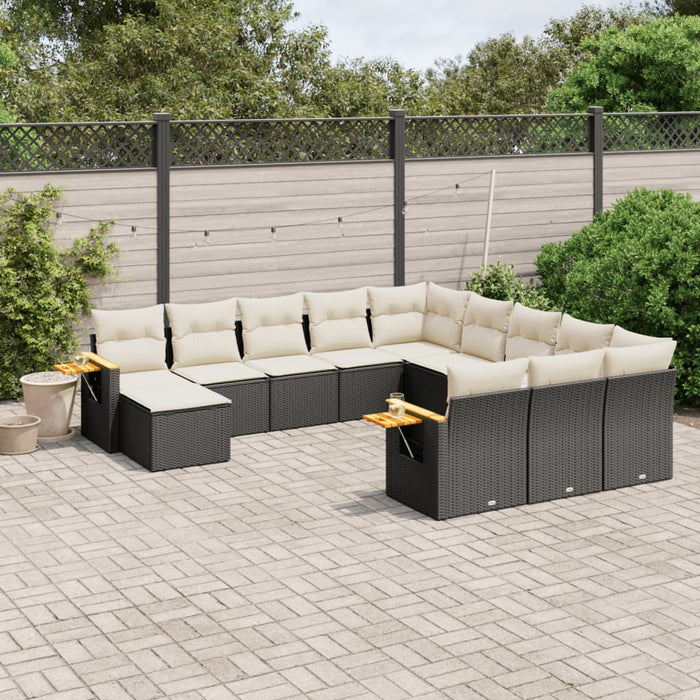 Set Divani da Giardino 11 pz con Cuscini in Polyrattan Nerocod mxl 116810