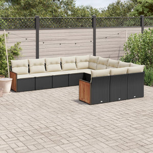 Set Divani da Giardino 11 pz con Cuscini in Polyrattan Nerocod mxl 88111