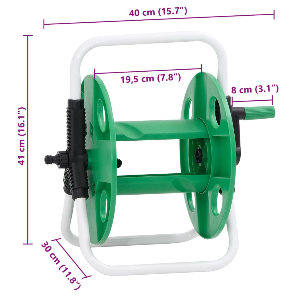 Carrello Avvolgitubo Autonomo Tubo Flessibile 45 m 1/2" Acciaio 4006167