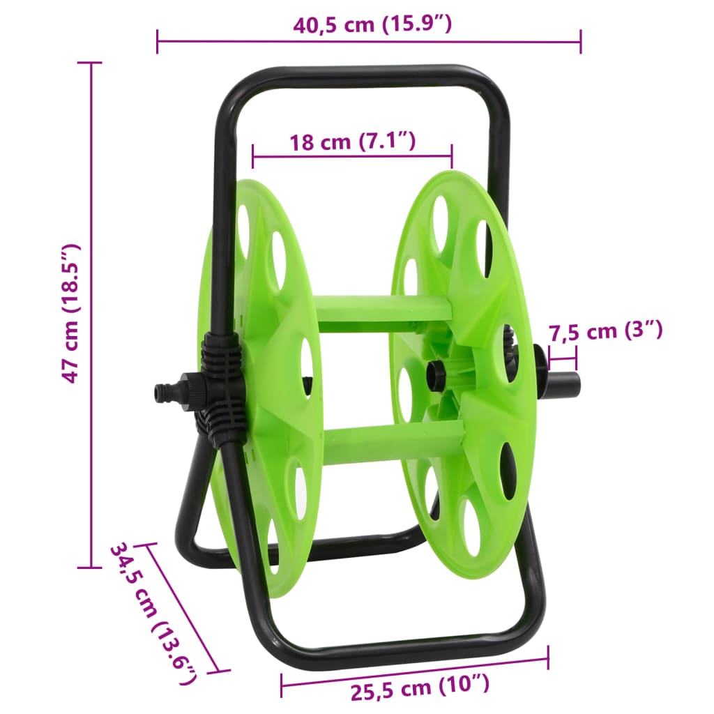 Carrello Avvolgitubo Autonomo Tubo Flessibile 45 m 1/2" Acciaio 4006168