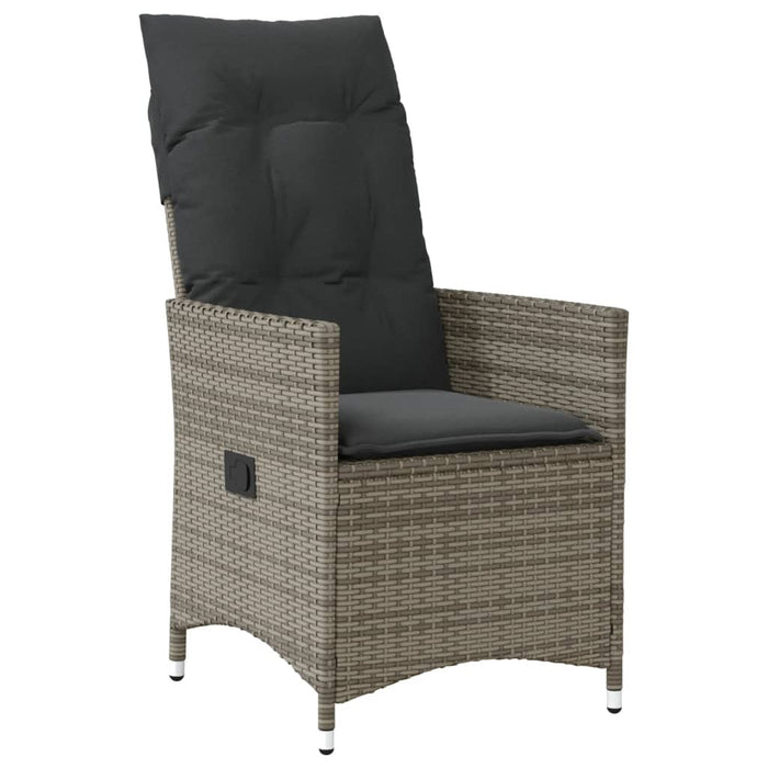 Set da Bistrò 3 pz con Cuscini Grigio in Polyrattan 3276735