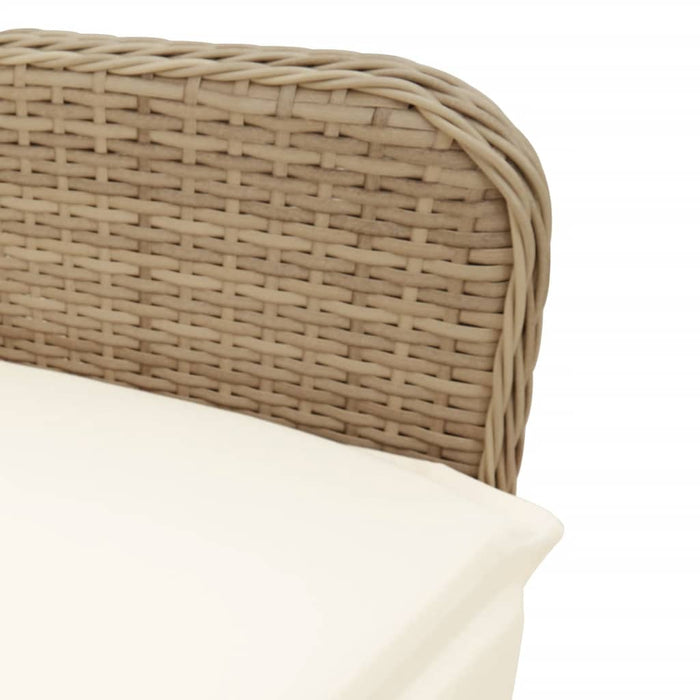 Set Bistrò da Giardino 9 pz con Cuscini in Polyrattan Marrone 3277214