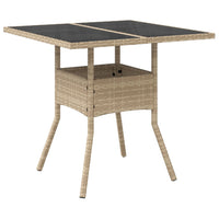 Set da Pranzo da Giardino 5 pz con Cuscini Polyrattan e Vetro 3278608