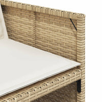 Set da Pranzo da Giardino 5 pz con Cuscini Beige in Polyrattan 3277671