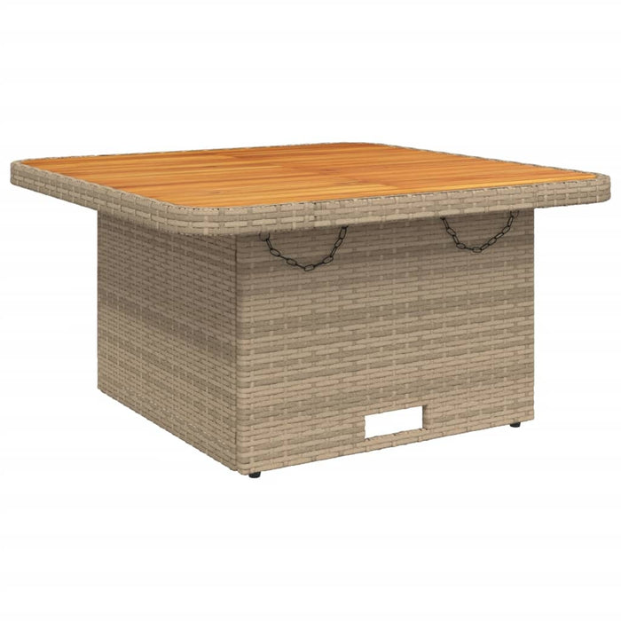 Set da Pranzo da Giardino 3 pz con Cuscini Beige in Polyrattancod mxl 90609