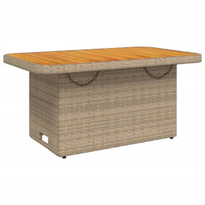 Set da Pranzo da Giardino 4 pz con Cuscini Beige in Polyrattancod mxl 113686