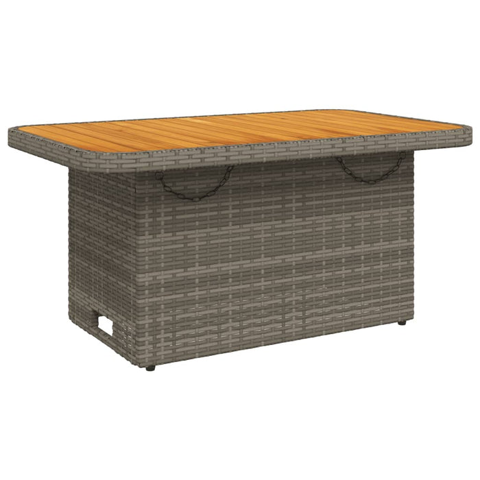 Set da Pranzo da Giardino 2 pz con Cuscini in Polyrattan Grigio 3277466