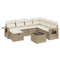 Set Divano da Giardino 8 pz con Cuscini Beige in Polyrattancod mxl 89699