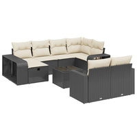 Set Divani da Giardino 11 pz con Cuscini in Polyrattan Nerocod mxl 89243