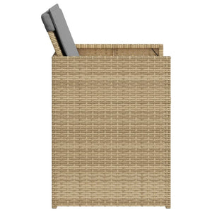 Sedie da Giardino con Cuscini 4 pz Beige Misto in Polyrattan 4007441