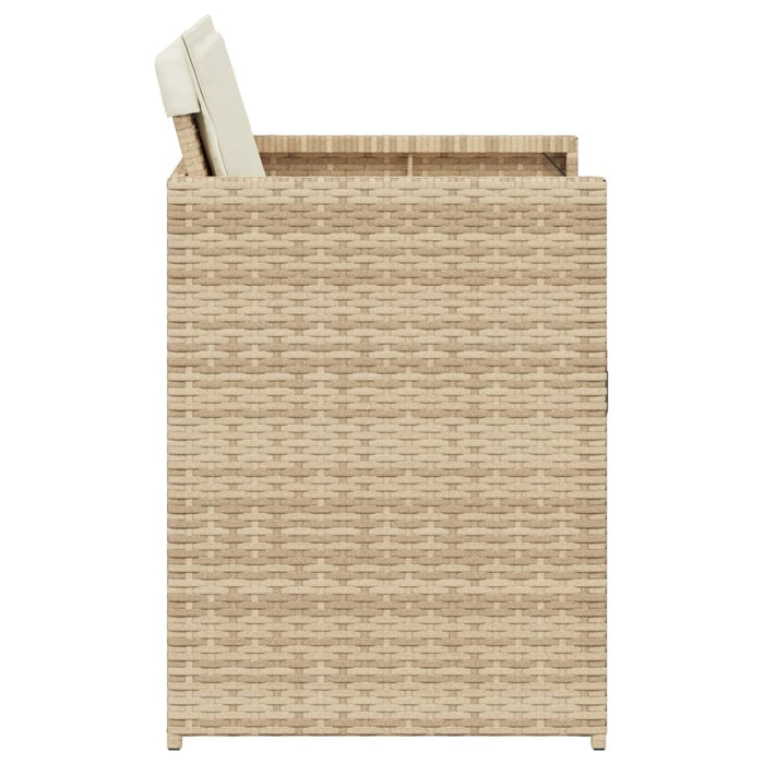 Sedie da Giardino con Cuscini 4 pz Beige in Polyrattan 4007459