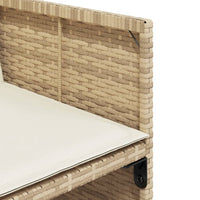 Sedie da Giardino con Cuscini 4 pz Beige in Polyrattan 4007459