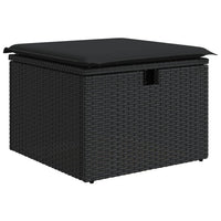 Set Divani da Giardino con Cuscini 8 pz Nero in Polyrattan 3275305