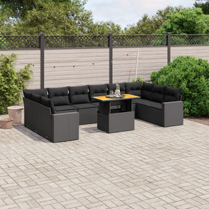 Set Divani da Giardino 11 pz con Cuscini in Polyrattan Nerocod mxl 112711