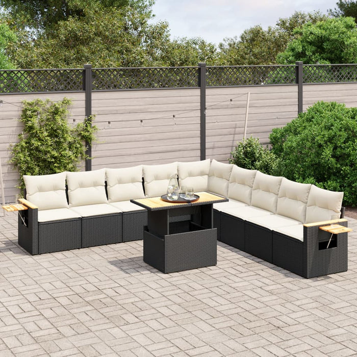 Set Divani da Giardino 11 pz con Cuscini in Polyrattan Nerocod mxl 89028