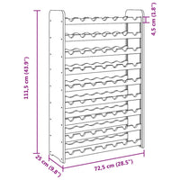 Portavini 72,5x25x111,5 cm in Legno Massello di Pino 4007561