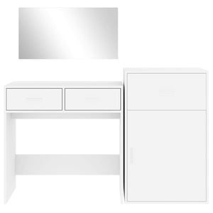 Set da Toeletta 3 pz Bianco in Legno Multistrato 3276518