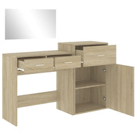 Set da Toeletta 3 pz Rovere Sonoma in Legno Multistrato 3276520