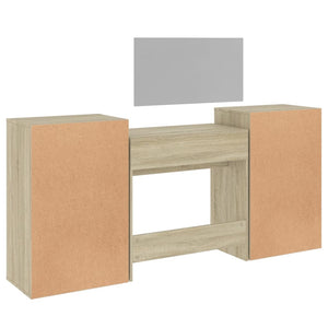 Set da Toeletta 4 pz Rovere Sonoma in Legno Multistrato 3276527