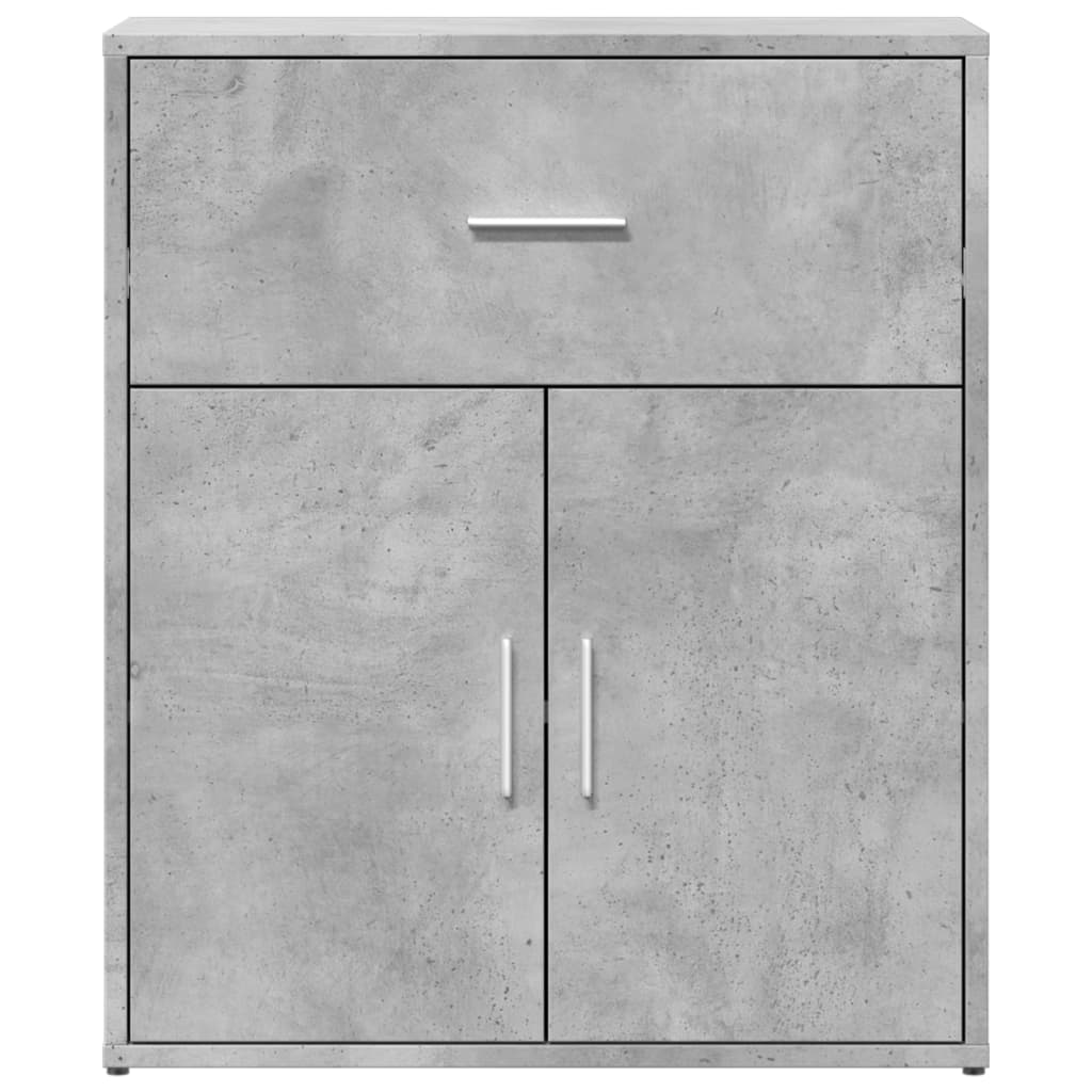 Credenze 2 pz Grigio Cemento 60x31x70 cm in Legno Multistrato 3276549