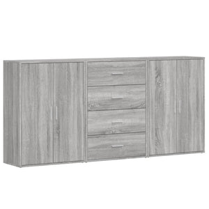 Credenze 3 pz Grigio Sonoma 60x31x84 cm in Legno Multistrato 3276579