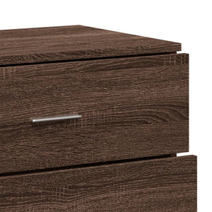 Credenze 3 pz Rovere Marrone in Legno Multistrato 3276615