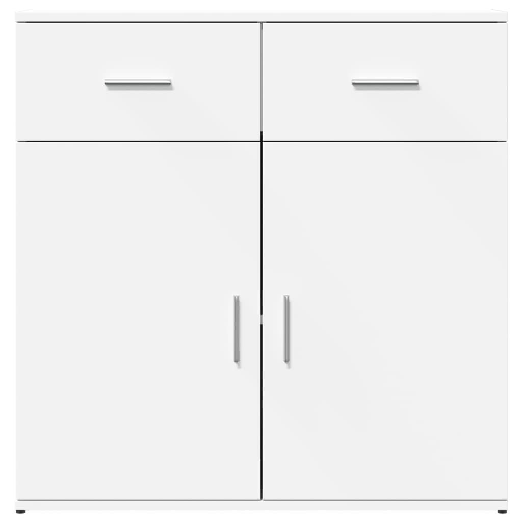 Credenze 2 pz Bianche 79x38x80 cm in Legno Multistrato 3276616