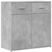 Credenze 2 pz Grigio Cemento 79x38x80 cm in Legno Multistrato 3276619