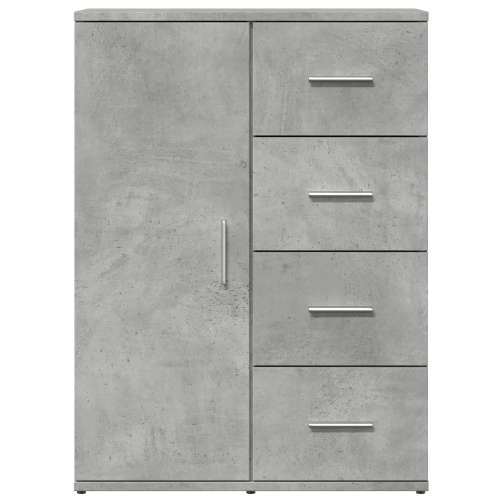 Credenze 2 pz Grigio Cemento 59x39x80 cm in Legno Multistrato 3276633