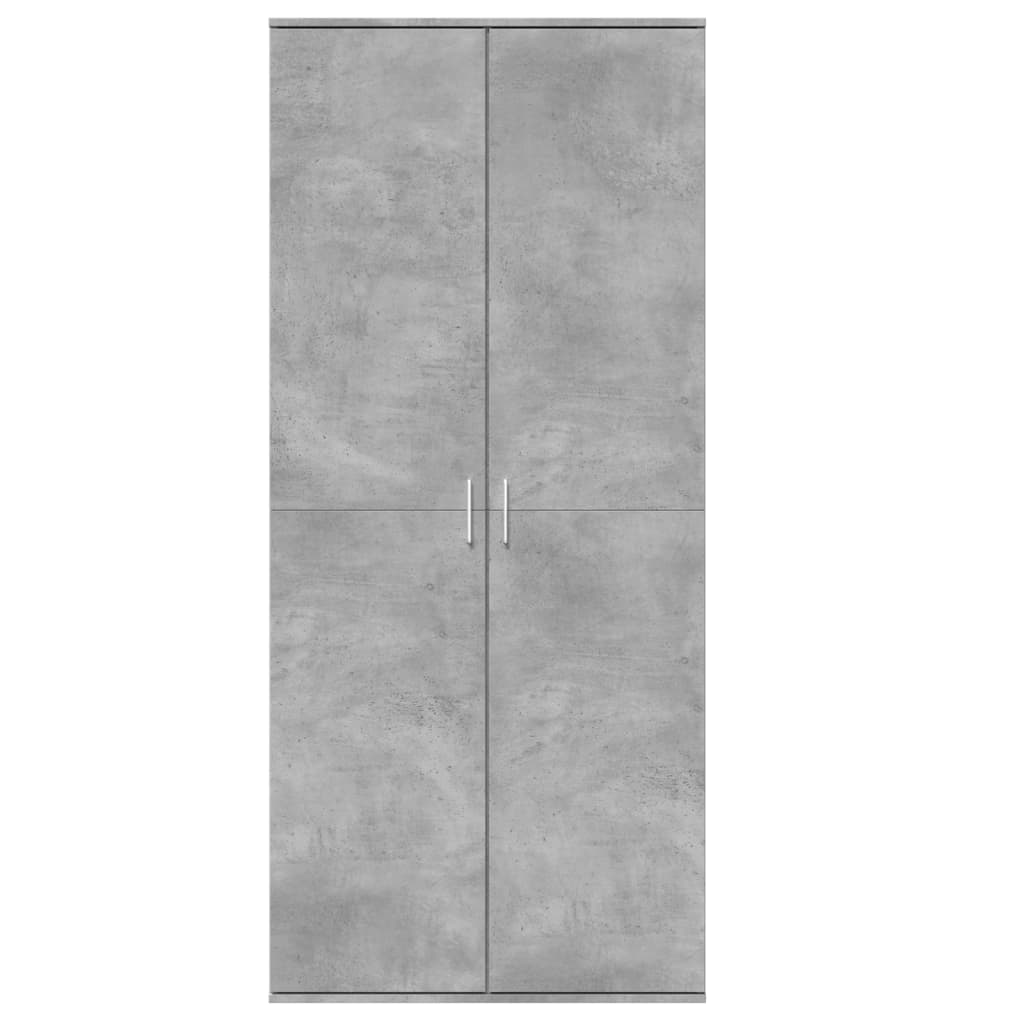 Credenza Grigio Cemento 80x35x180 cm in Legno Multistrato 3276654