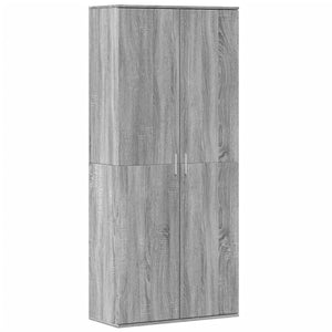 Credenza Grigio Sonoma 80x35x180 cm in Legno Multistrato 3276656