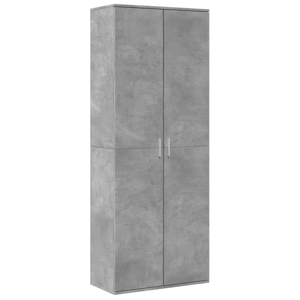 Credenza Grigio Cemento 70x35x180 cm in Legno Multistrato 3276661