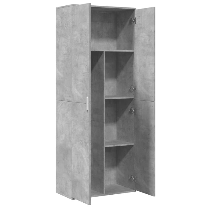 Credenza Grigio Cemento 70x35x180 cm in Legno Multistrato 3276661