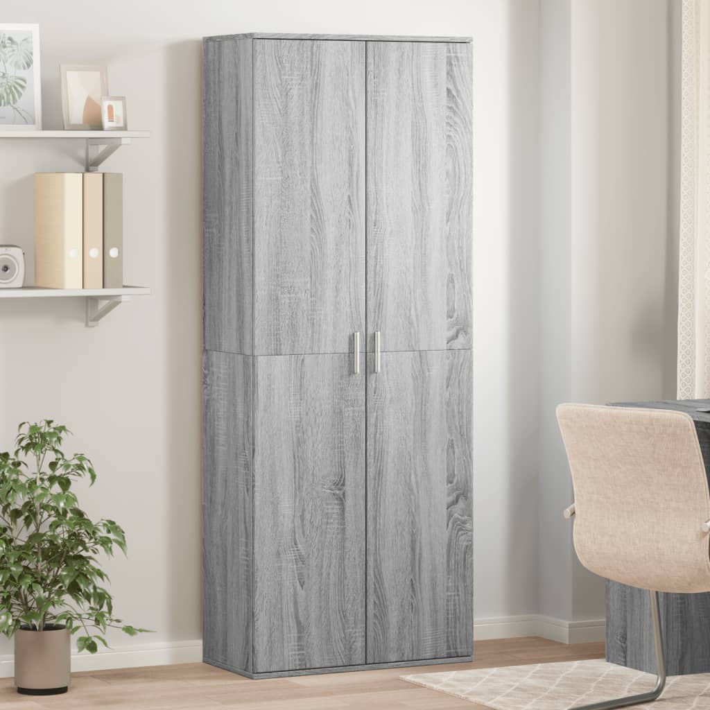 Credenza Grigio Sonoma 70x35x180 cm in Legno Multistrato 3276663