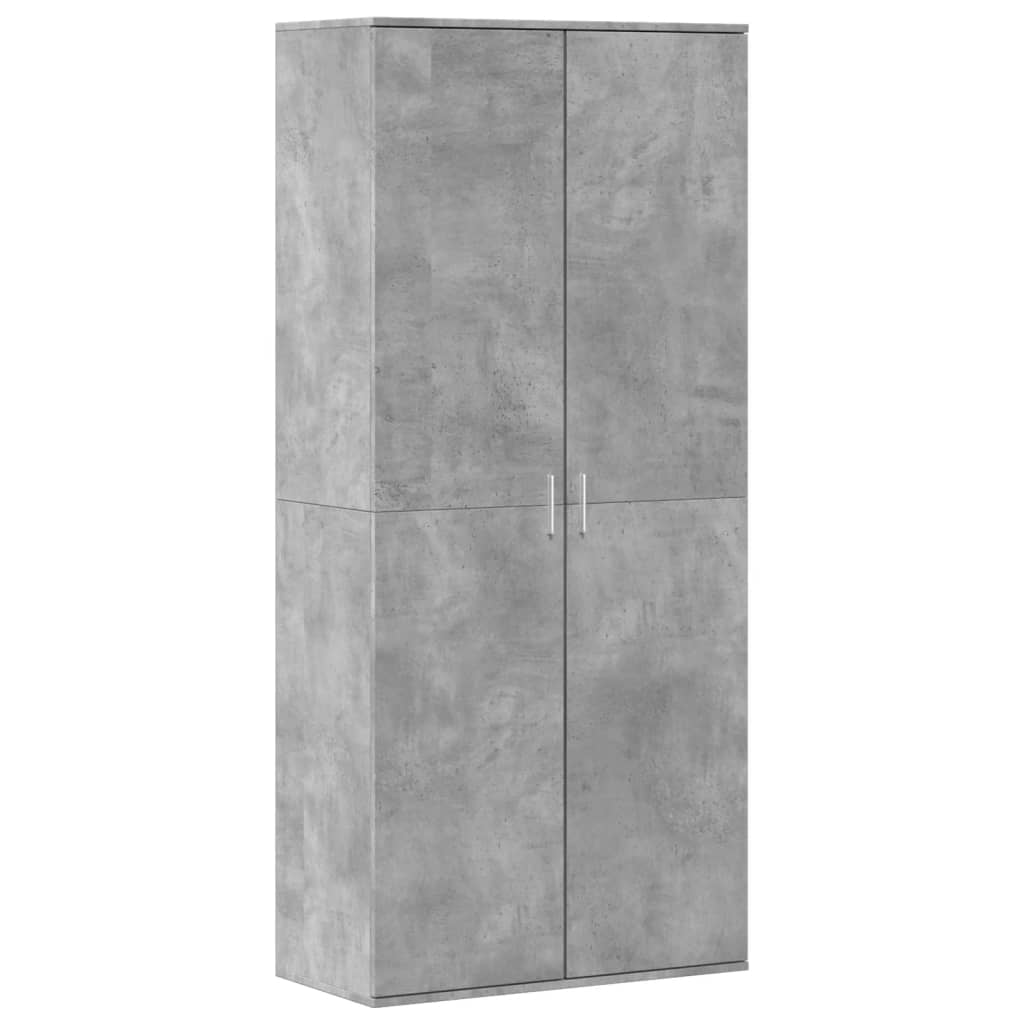 Scarpiera Grigio Cemento 80x39x178 cm in Legno Multistrato 3276675