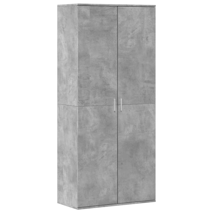 Scarpiera Grigio Cemento 80x39x178 cm in Legno Multistrato 3276675