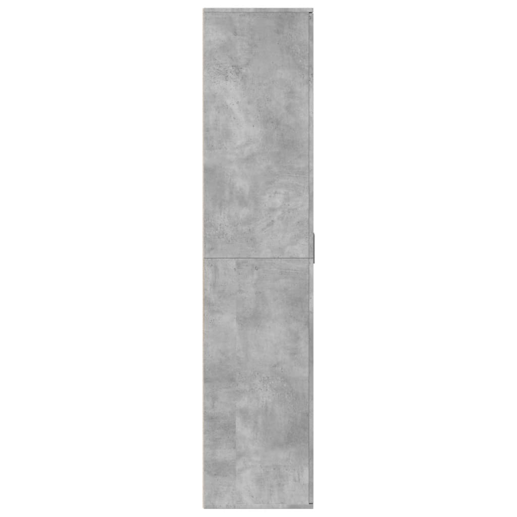 Scarpiera Grigio Cemento 80x39x178 cm in Legno Multistrato 3276675