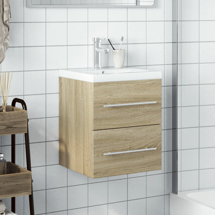 Mobile da Bagno con Lavabo Integrato Rovere Sonomacod mxl 114919