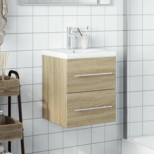 Mobile da Bagno con Lavabo Integrato Rovere Sonoma 3278758