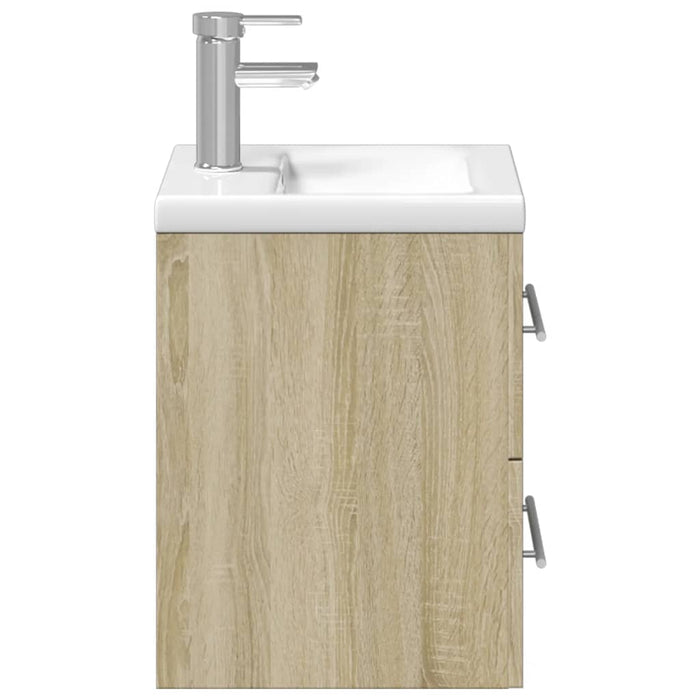 Mobile da Bagno con Lavabo Integrato Rovere Sonoma 3278758