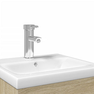 Mobile da Bagno con Lavabo Integrato Rovere Sonoma 3278758