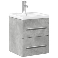 Mobile da Bagno con Lavabo Integrato Grigio Cemento 3278759