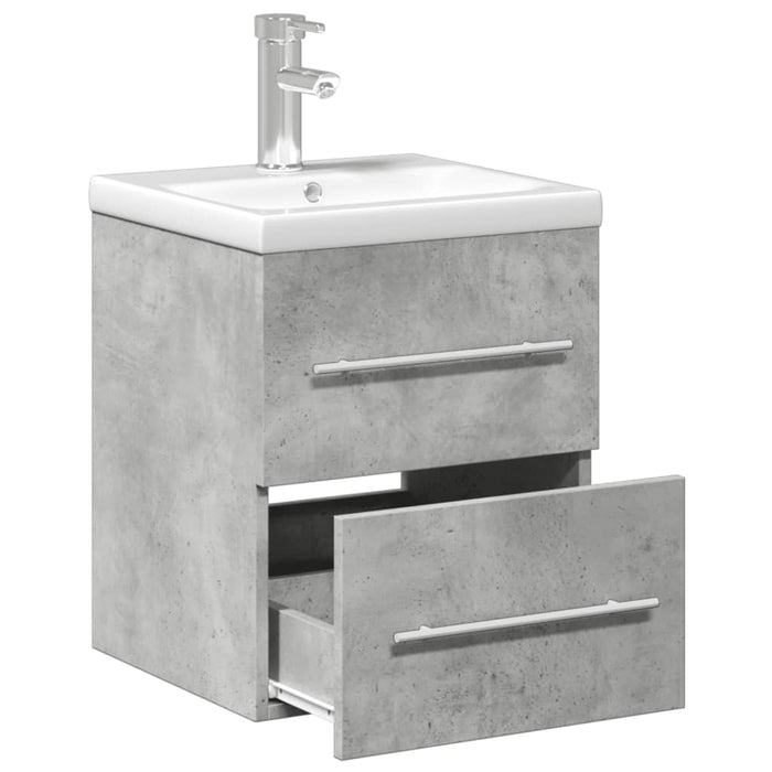 Mobile da Bagno con Lavabo Integrato Grigio Cemento 3278759