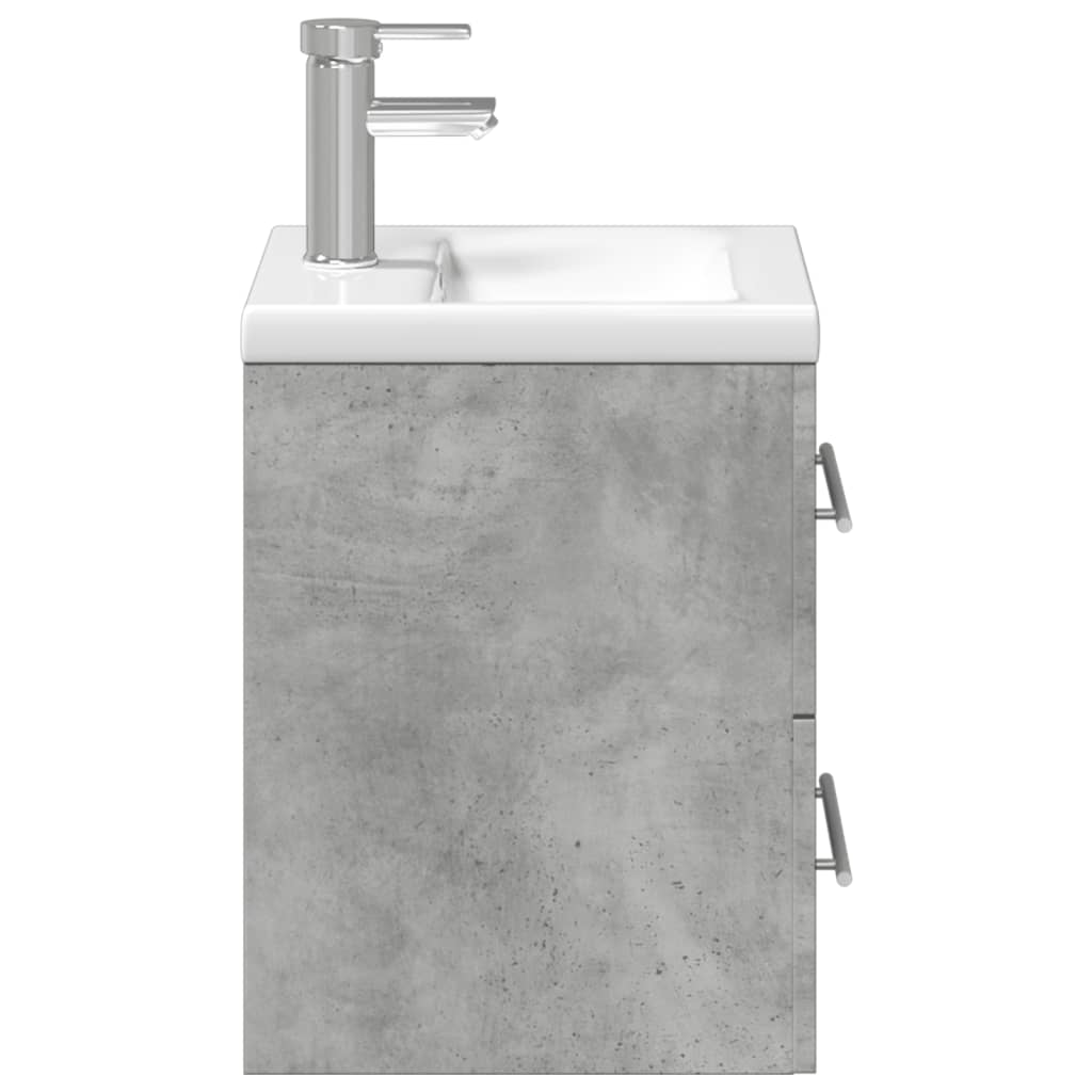 Mobile da Bagno con Lavabo Integrato Grigio Cemento 3278759