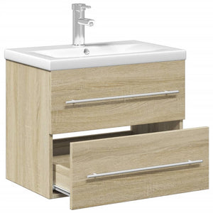 Mobile da Bagno con Lavabo Integrato Rovere Sonoma 3278767