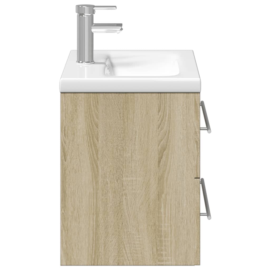 Mobile da Bagno con Lavabo Integrato Rovere Sonoma 3278767