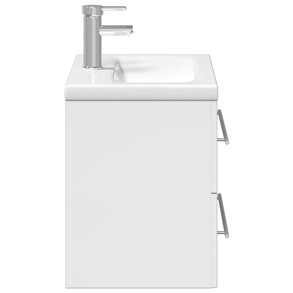 Mobile da Bagno con Lavabo Integrato Bianco Lucido 3278770